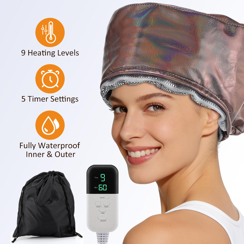 Hair Care Hair Mask - Thermal Cap Hair Steamer 10 Levels
