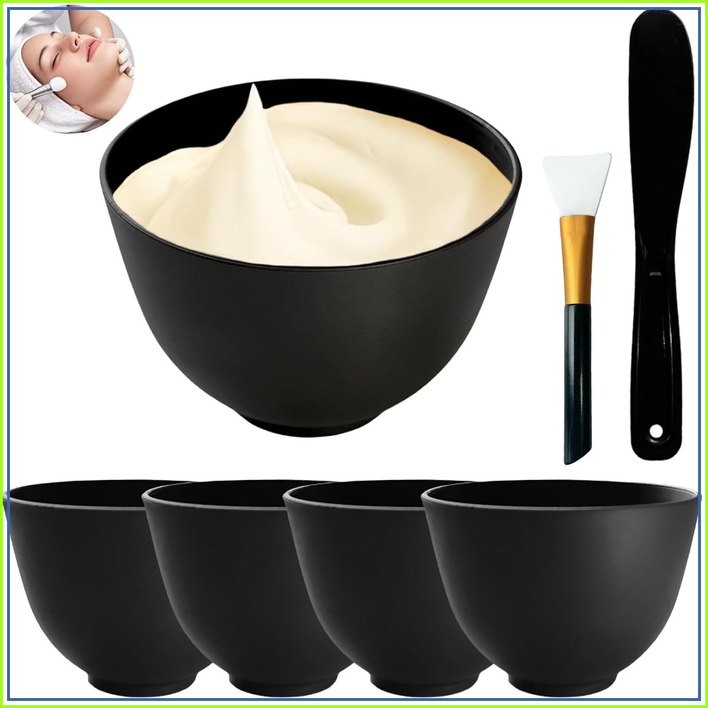 Hair Care Hair Mask - 7Pcs Silicone Mixing Bowls for Facials,