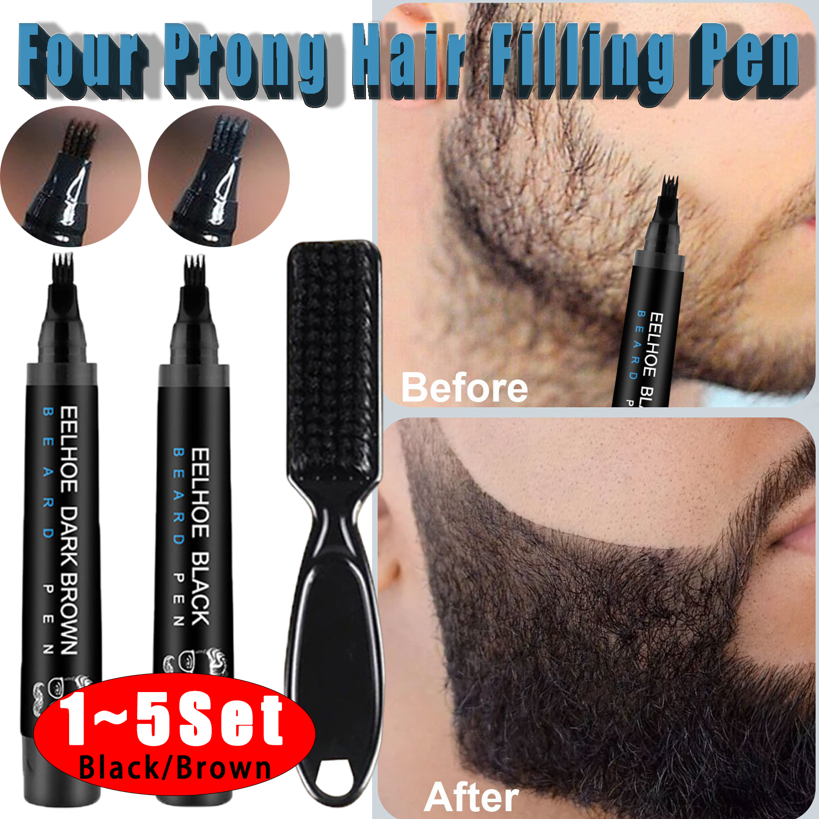 Hair Care Natural Products - Hair Filling Pen with Brush Kit