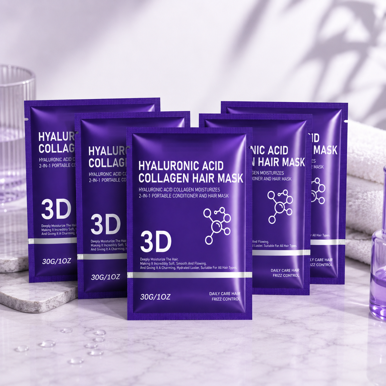 Hair Care Hair Mask - 2/3/5 pack Hyaluronic Acid Hair Mask