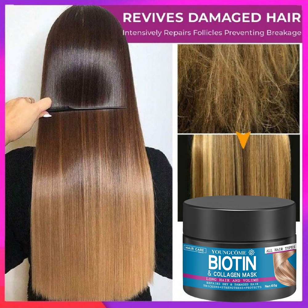 Hair Care Essence Oil - Hair Repairs Hair Mask Biotin Collagen