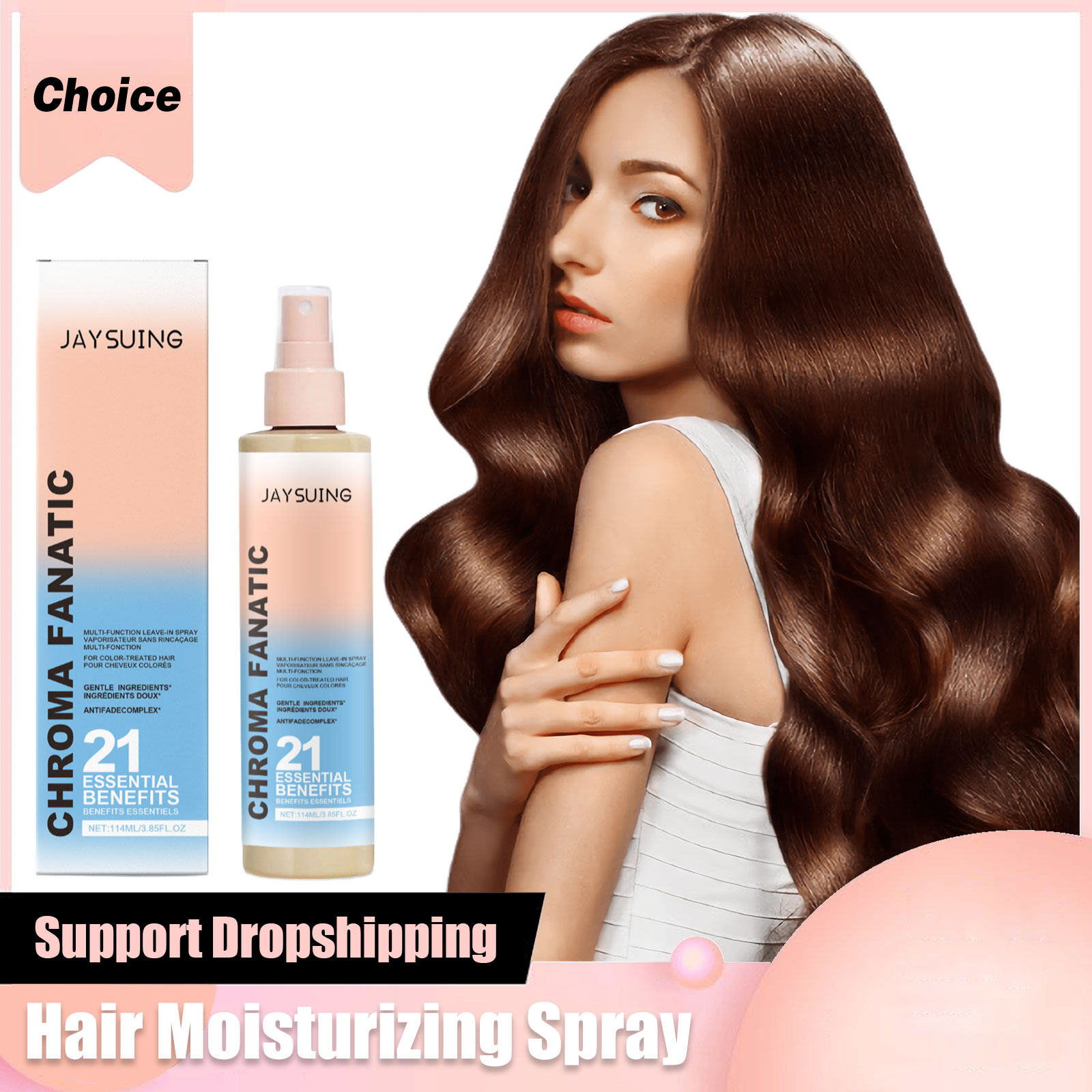 Split End Repair Serum - Hair Care Spray Moisturizing Frizz Control