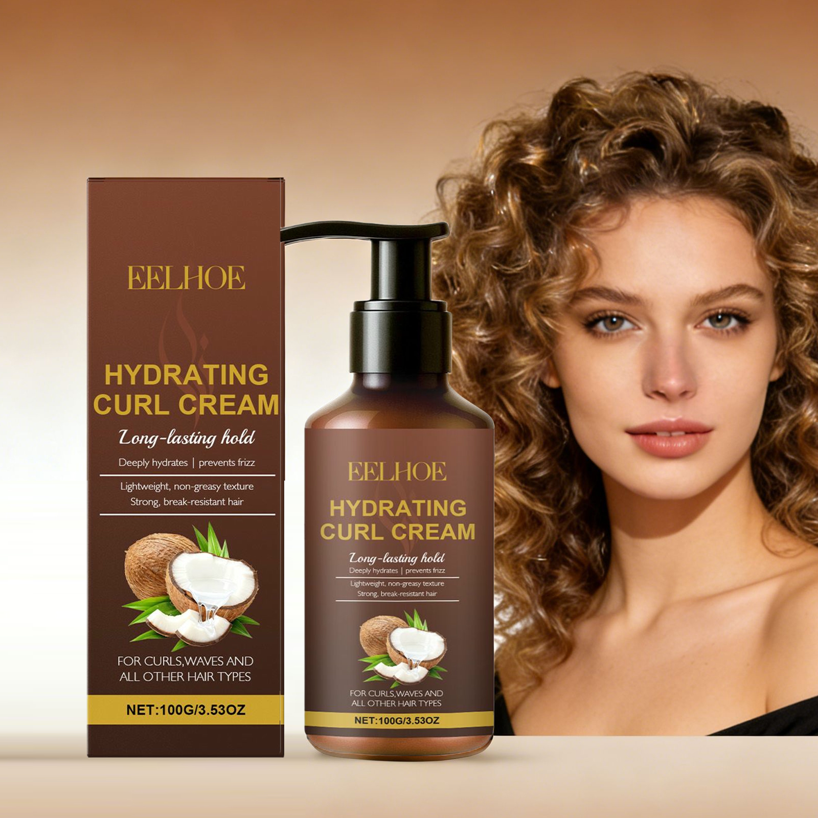 Curl Styling Cream for Wavy an - Hair Care For Curly Dry Hair recensione e prezzo