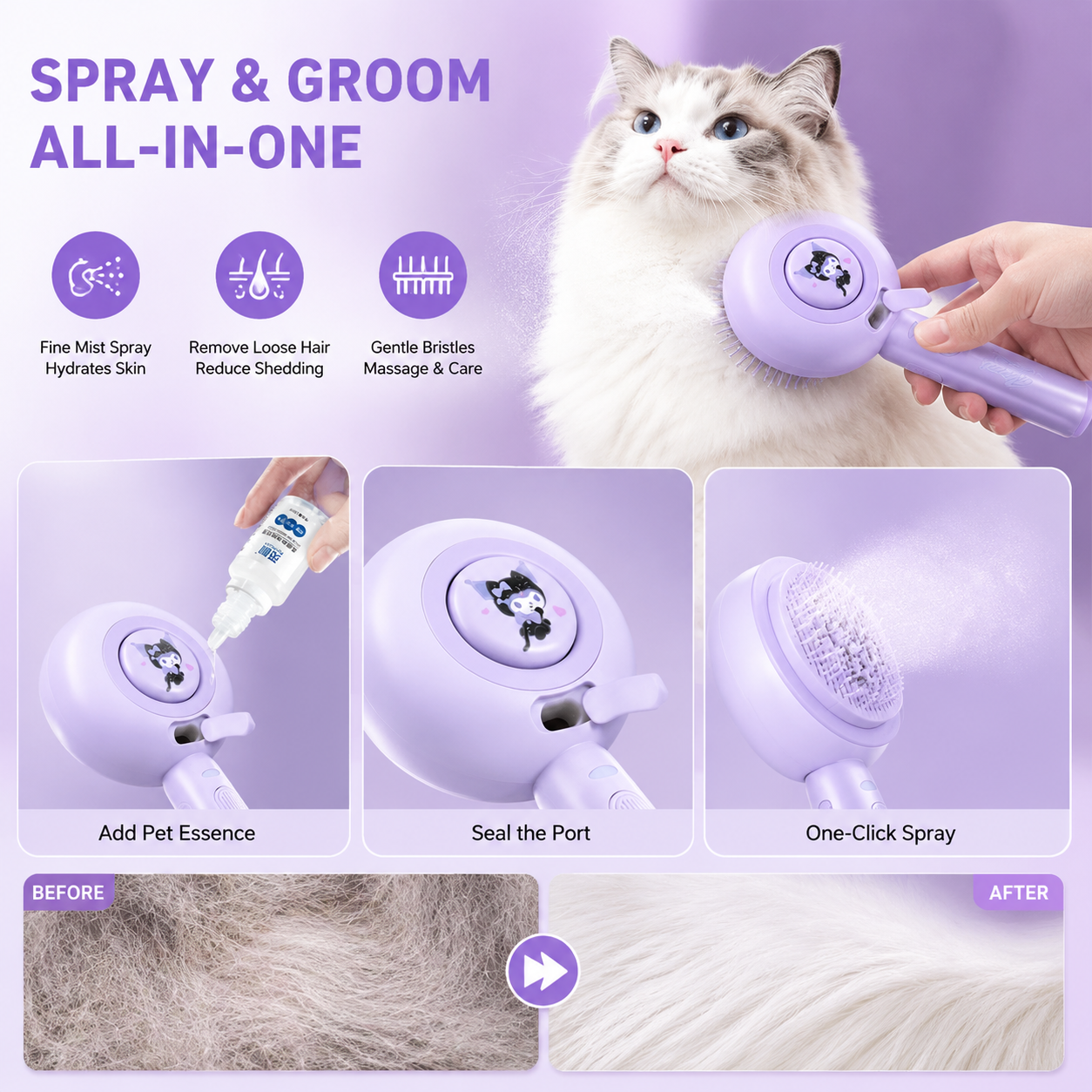 Sanrio Kuromi Cute Cartoon Fin - Hair Care Japan Products recensione e prezzo
