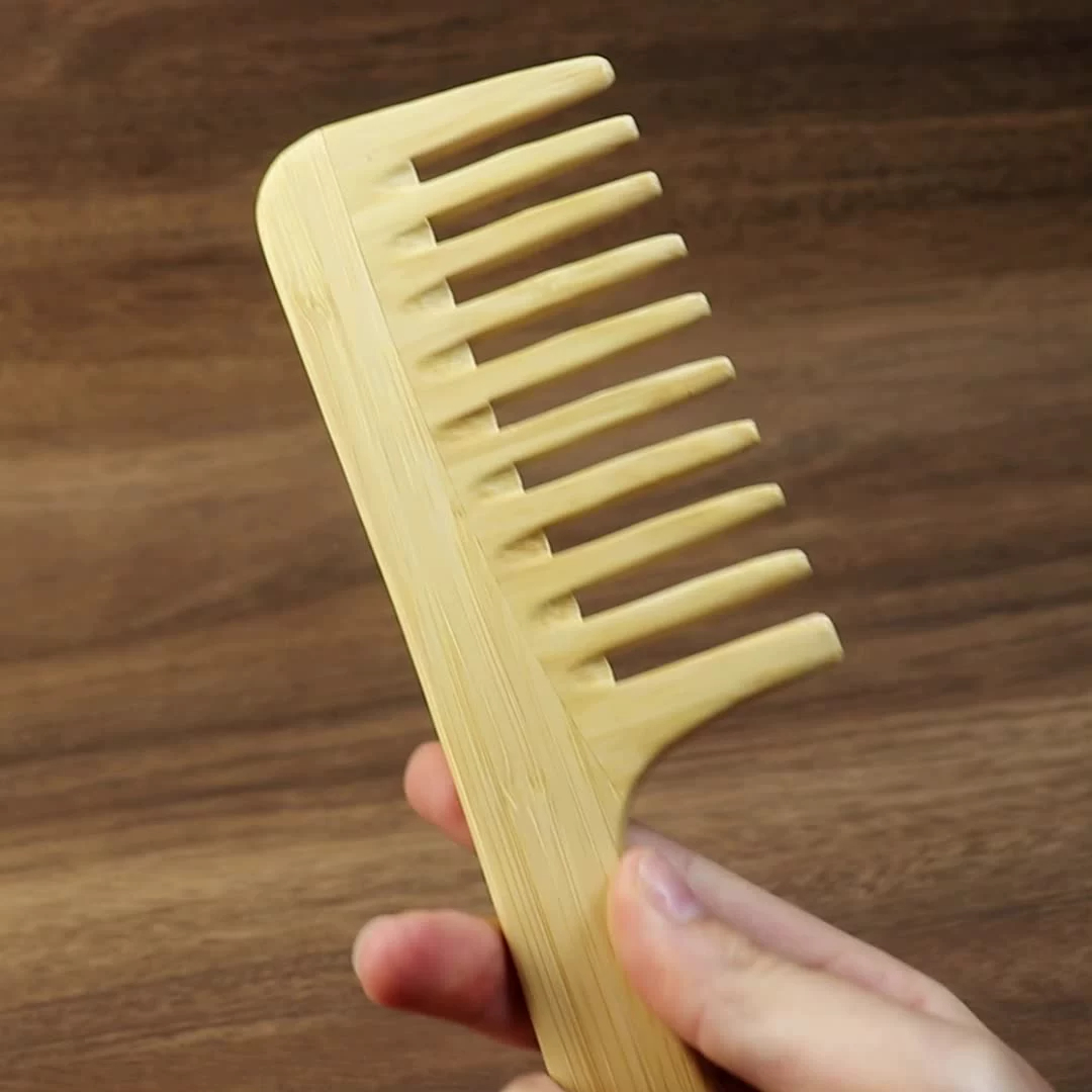 1 Pc Natural Bamboo Wide-Tooth - Bamboo Hair Brush recensione e prezzo