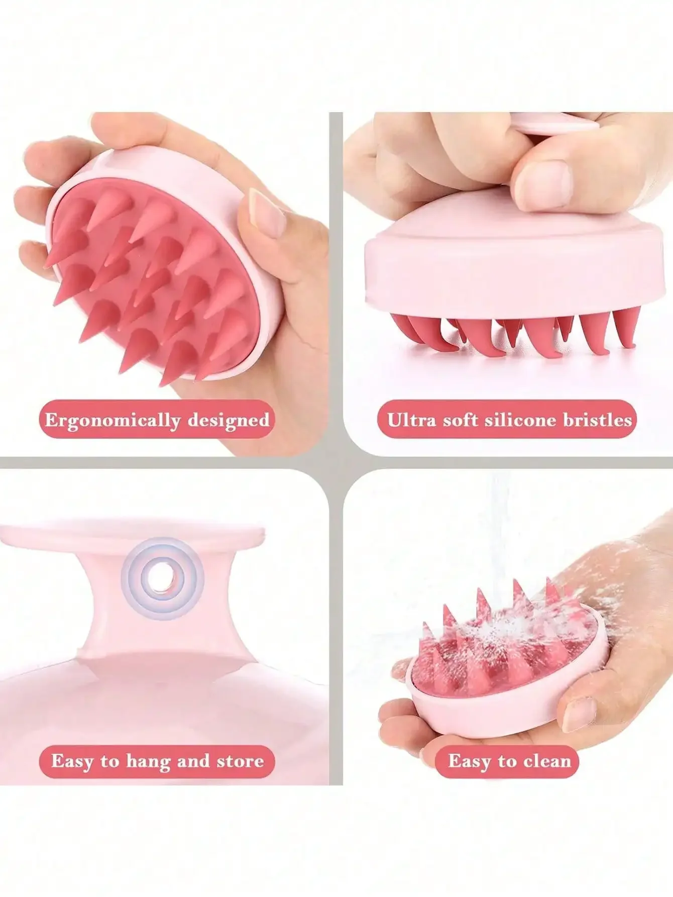 1pc Soft Silicone Scalp Massag - Hair Care For Curly Dry Hair recensione e prezzo