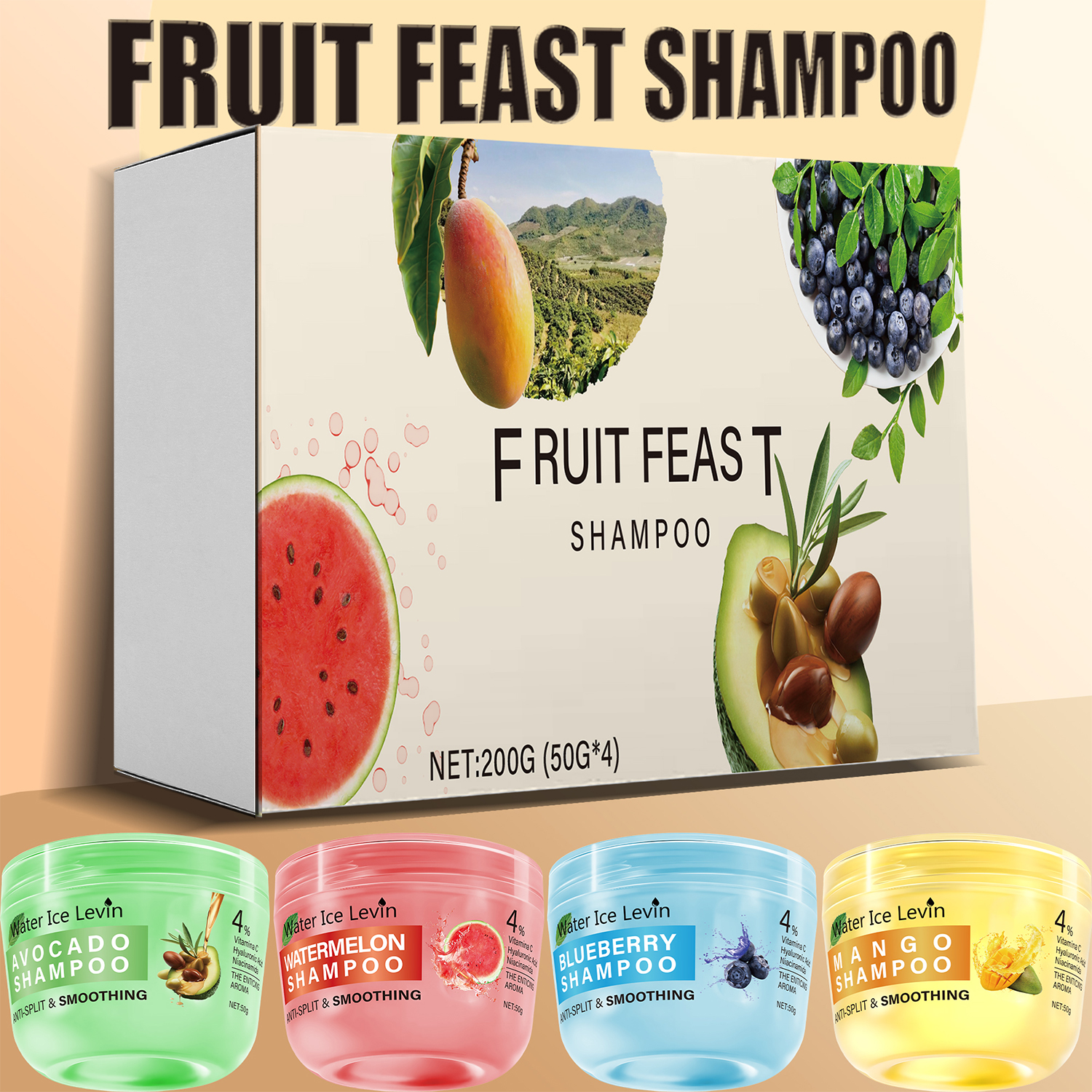 Tropical Fruit Shampoo Set - D - Hair Care For Hair Fall recensione e prezzo