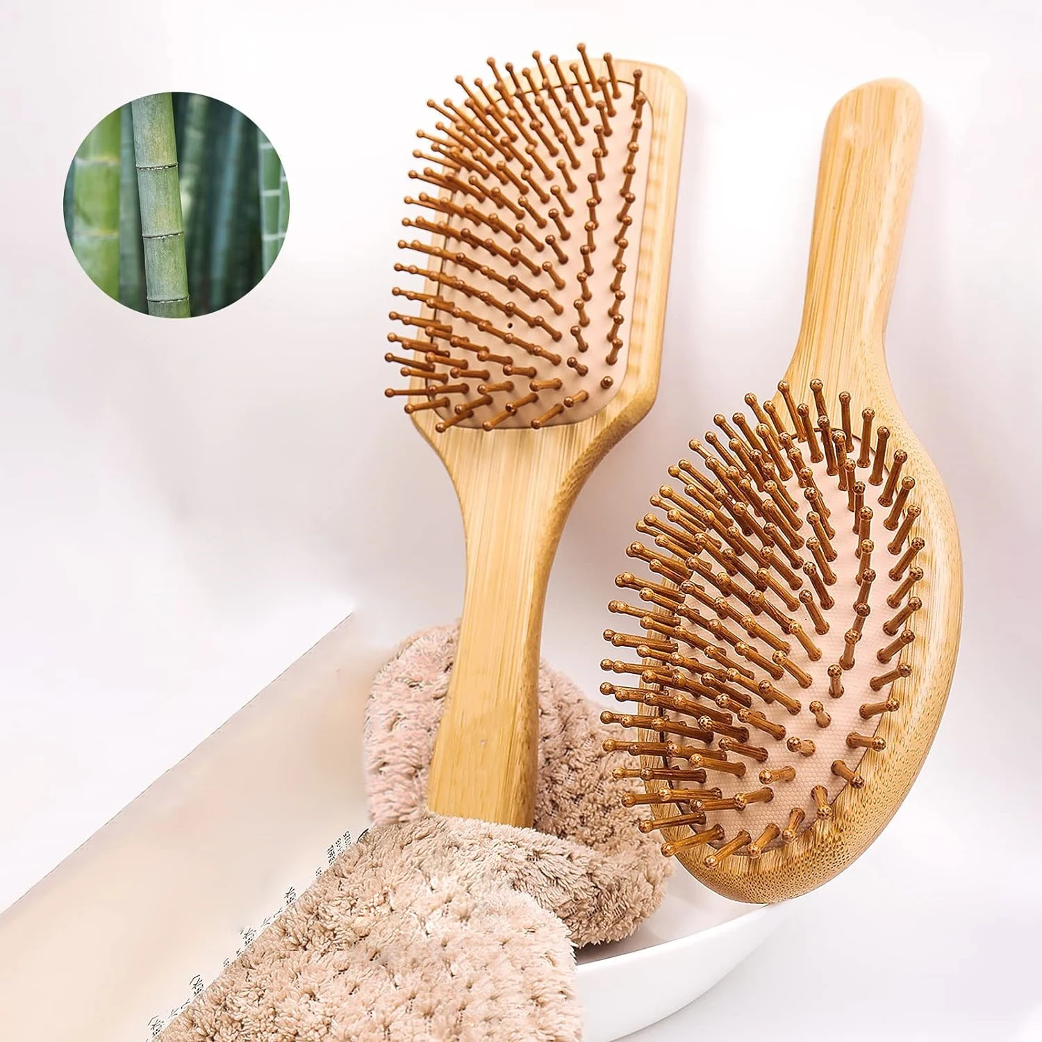 Natural Bamboo Paddle Air Cush - Bamboo Hair Brush recensione e prezzo
