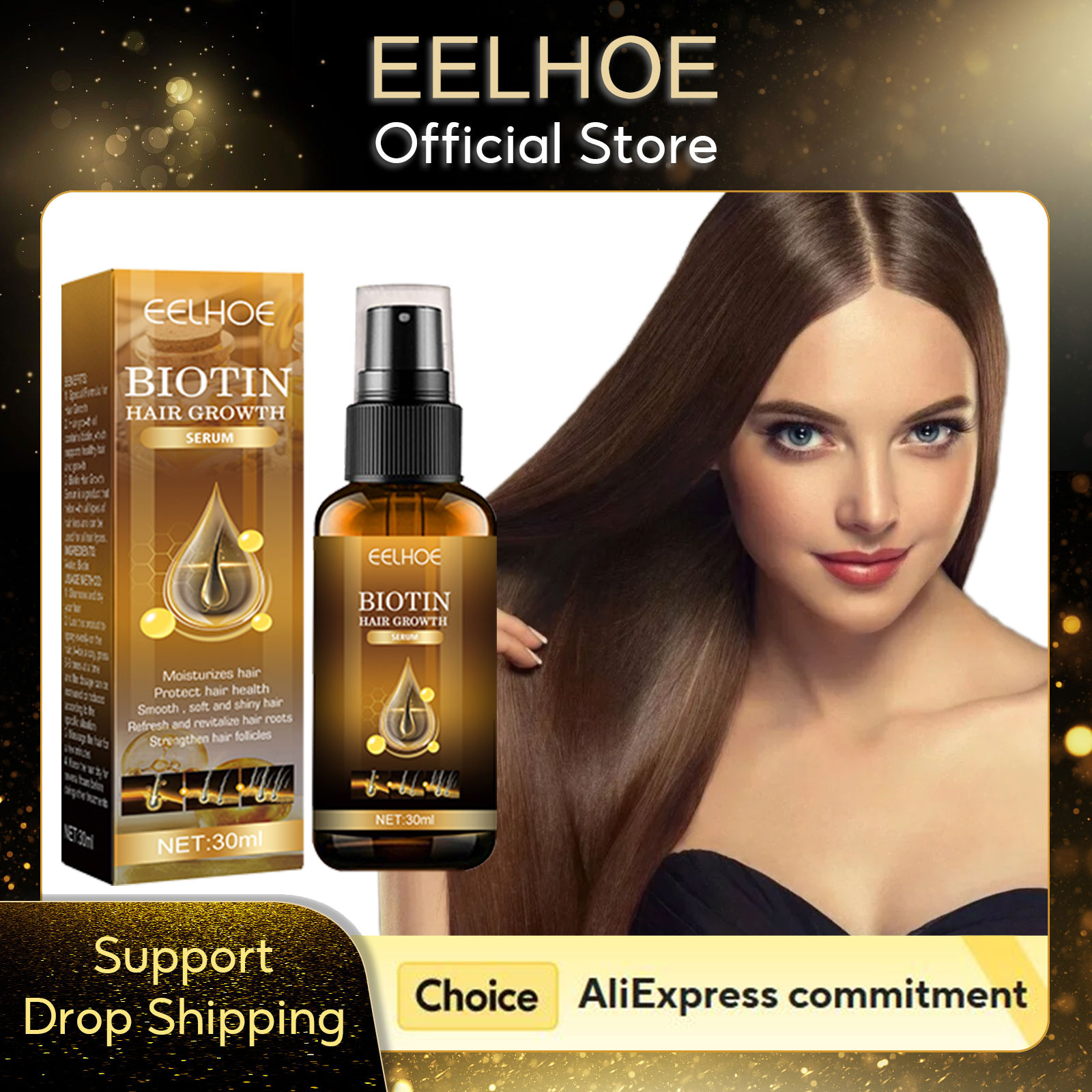 EELHOE Biotin Hair Growth Seru - Hair Care Natural Products recensione e prezzo