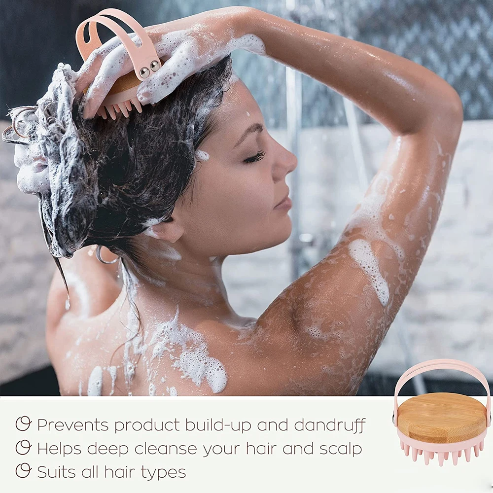 New Scalp Massager Shampoo Bru - Bamboo Hair Brush recensione e prezzo