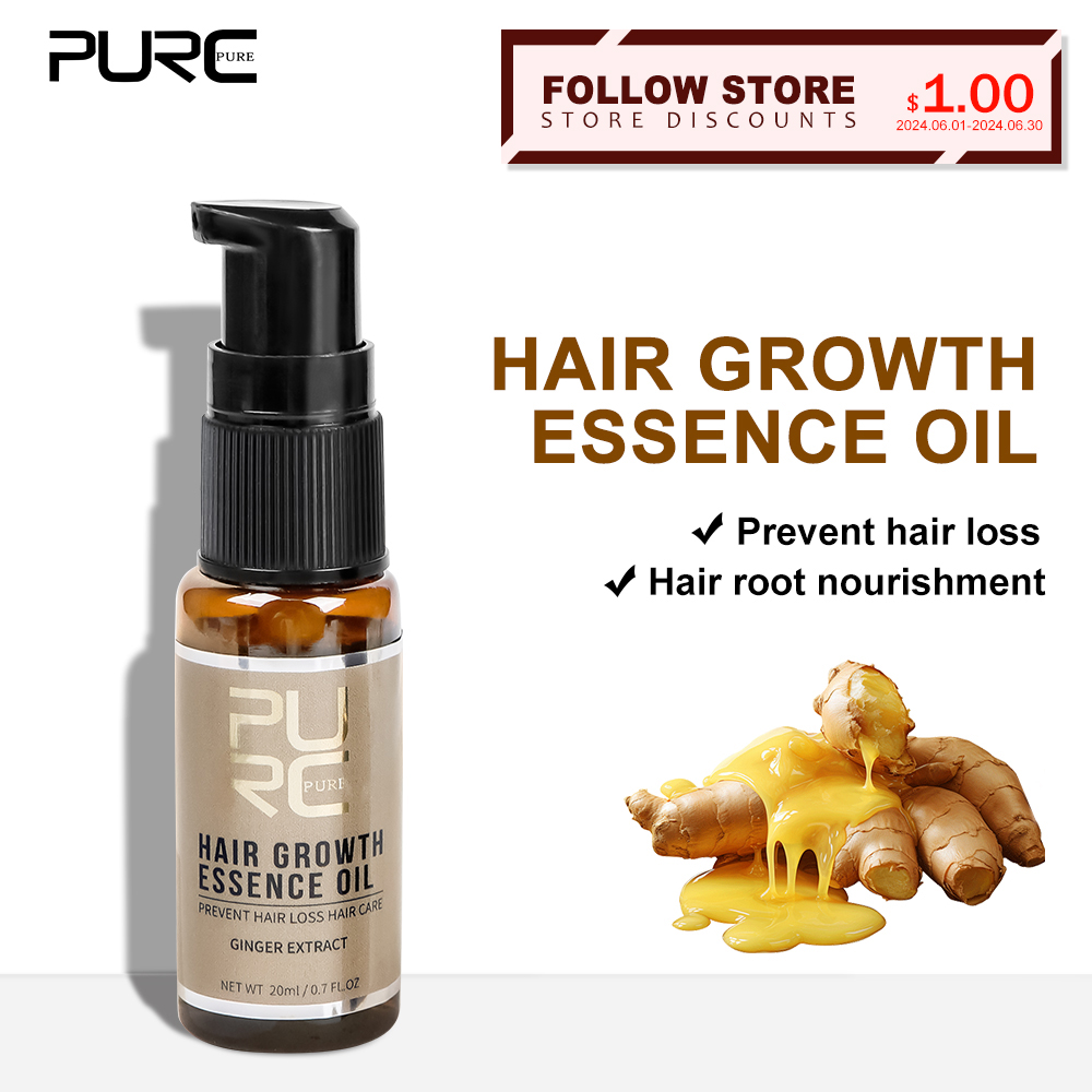 PURC Hair Growth Oil Ginger &  - Hair Care Essence Oil recensione e prezzo
