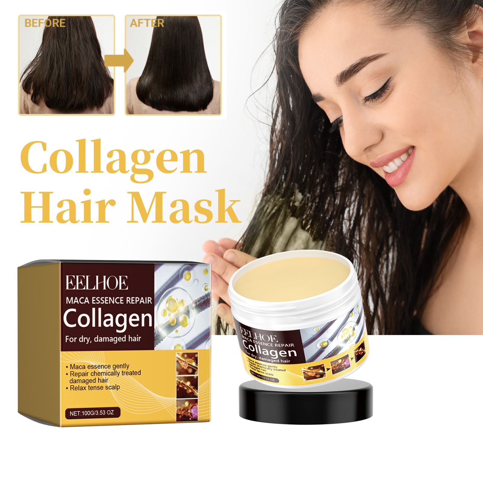 Collagen Hair Mask Reduce Dryn - Hair Care Hair Mask recensione e prezzo