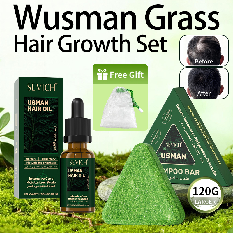 Natural Hair Growth Set Usman  - Hair Care Natural Products recensione e prezzo