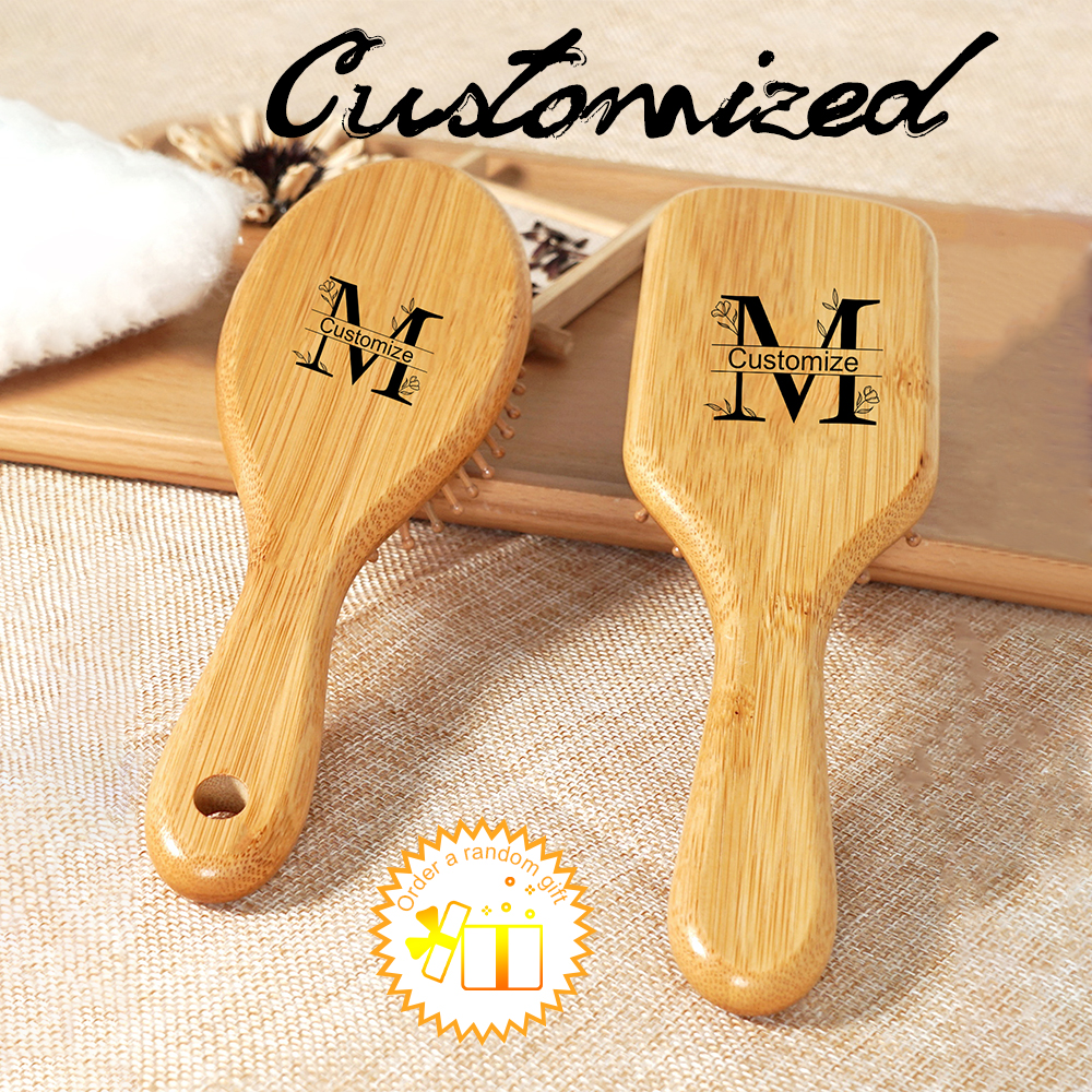 1pc Personalised Custom Bamboo - Bamboo Hair Brush recensione e prezzo
