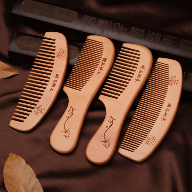 Natural Peach Wood Hair Comb C - Bamboo Hair Brush recensione e prezzo