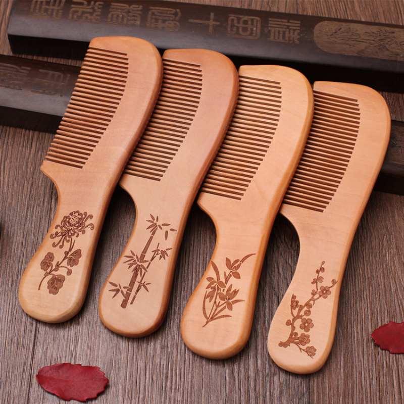 Natural Peach Wood Hair Comb C - Bamboo Hair Brush recensione e prezzo