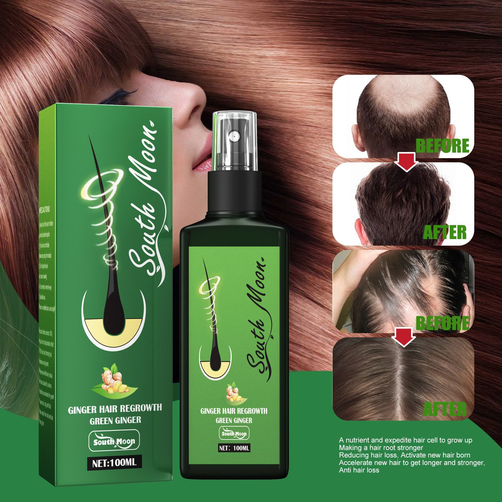 South Moon Ginger Hair Growth  - Hair Care Natural Products recensione e prezzo