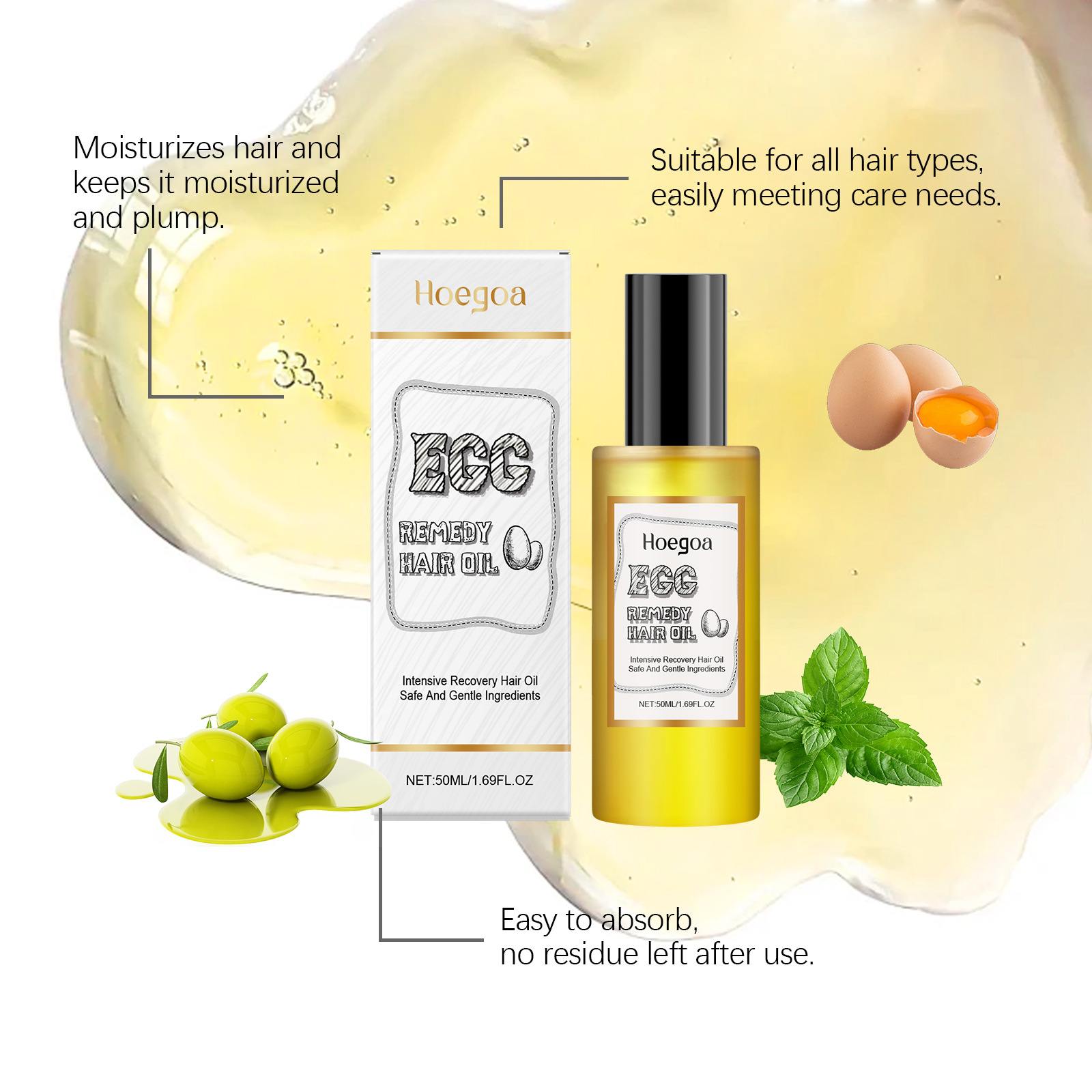 Egg Remedy Hair Oil Restore So - Hair Care Natural Products recensione e prezzo