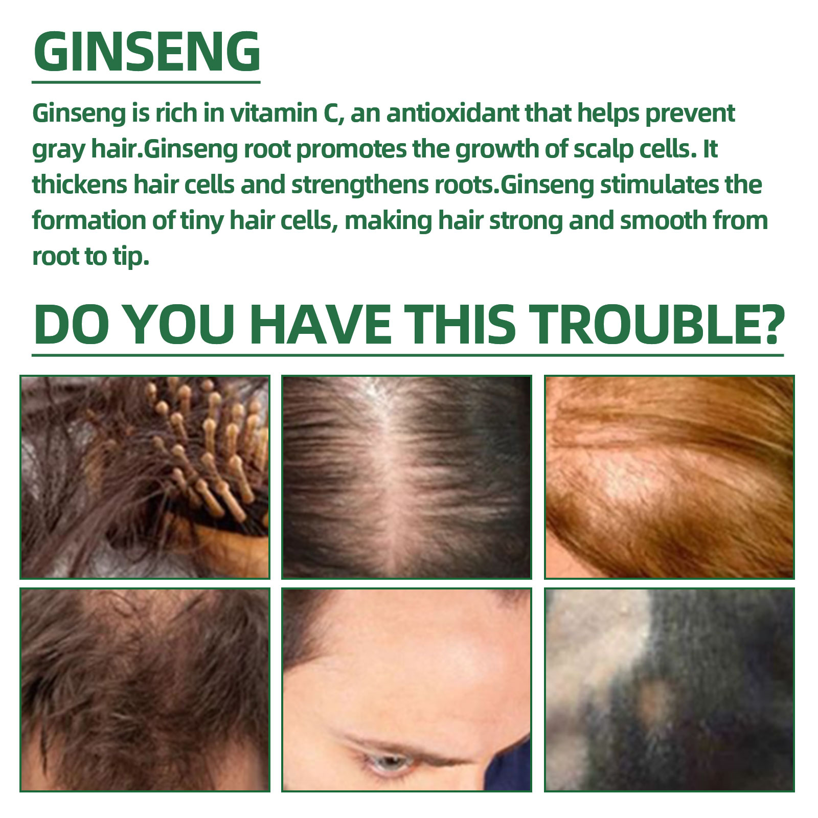 Natural Herbal Ginseng Hair Ca - Hair Care Natural Products recensione e prezzo