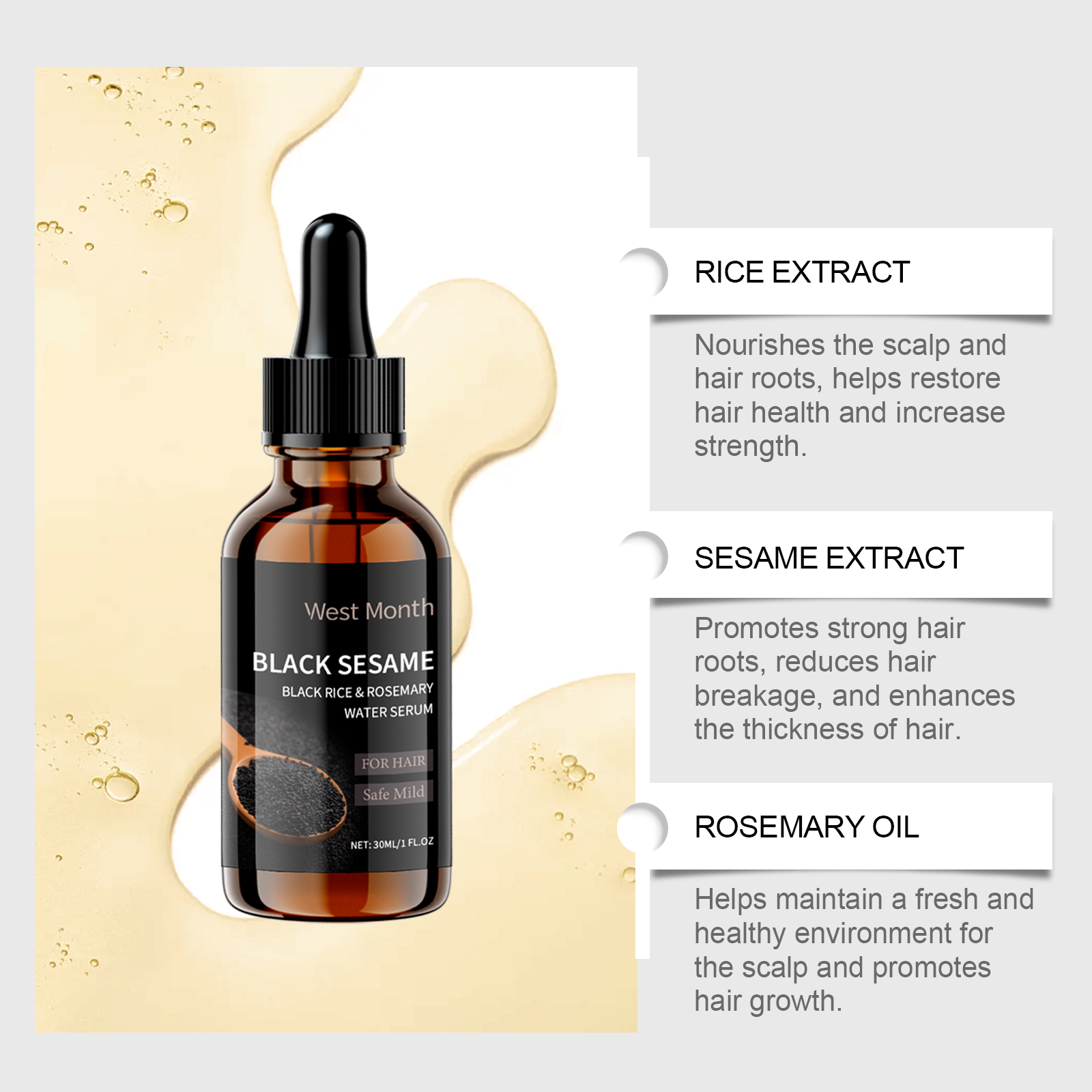 Black Sesame Hair Nourishing S - Split End Repair Serum recensione e prezzo