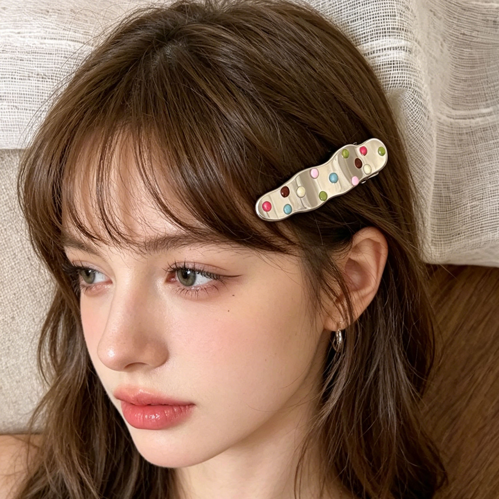 7pcs Colorful Drip Oil Metal H - Hair Care Korean recensione e prezzo