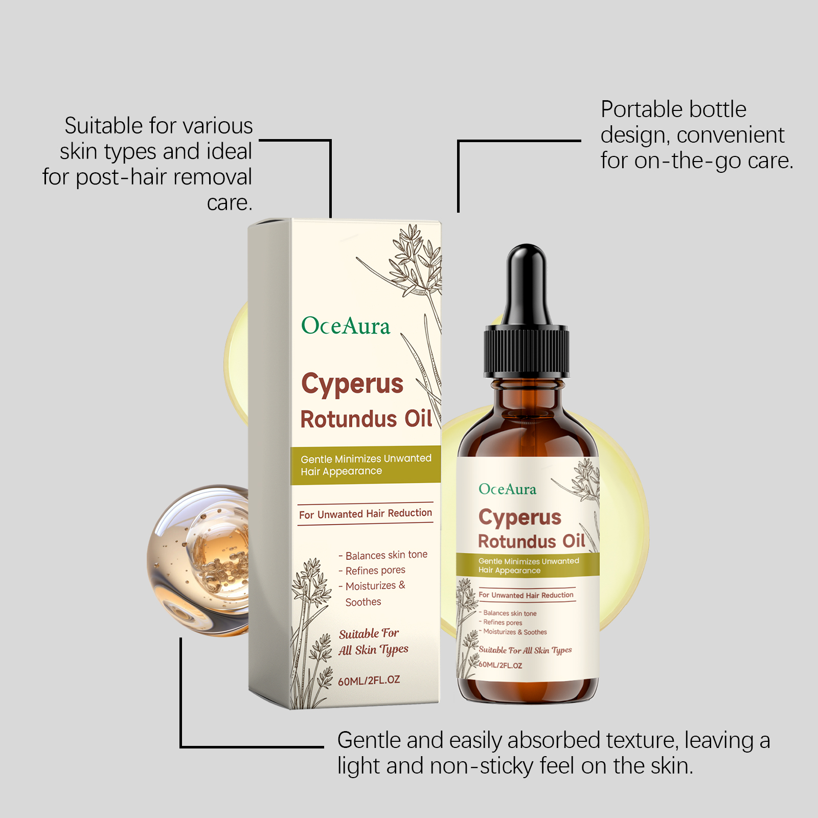 Cyperus Rotundus Hair Removal  - Hair Care Essence Oil recensione e prezzo
