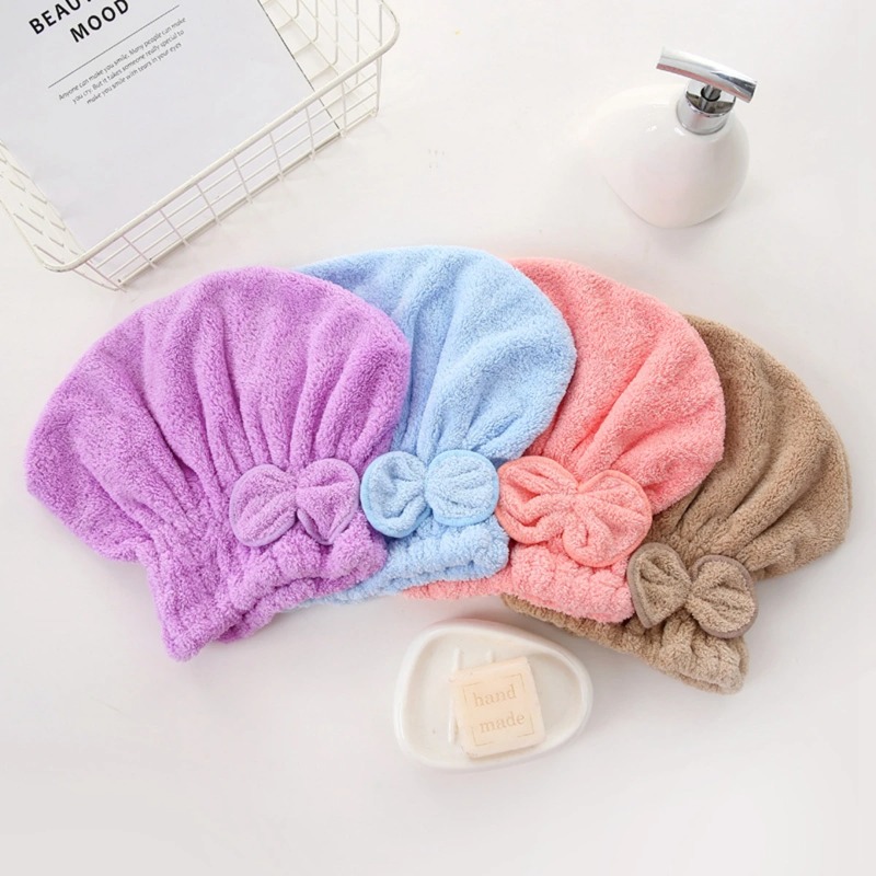 1Pc Microfiber Hair Turban wit - Hair Care For Curly Dry Hair recensione e prezzo