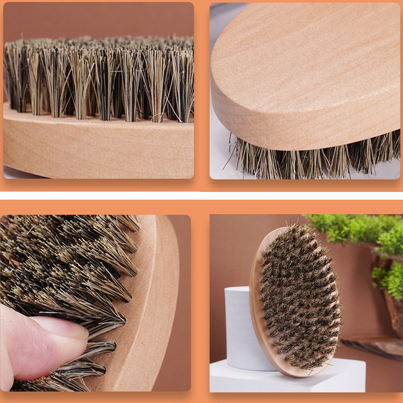 Natural Boar Bristle Beard Bru - Bamboo Hair Brush recensione e prezzo
