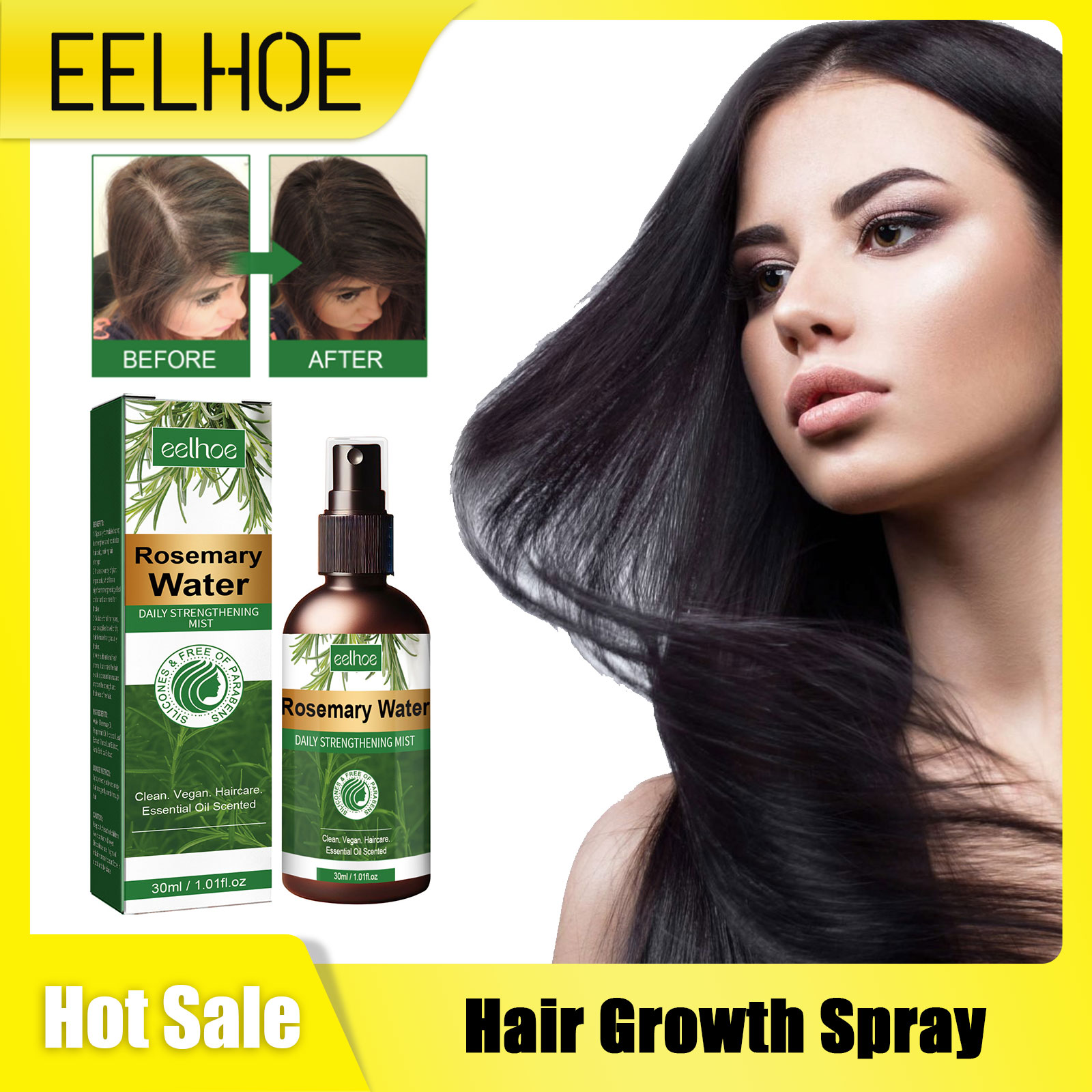 Rosemary Spray for Hair Nouris - Hair Care Natural Products recensione e prezzo