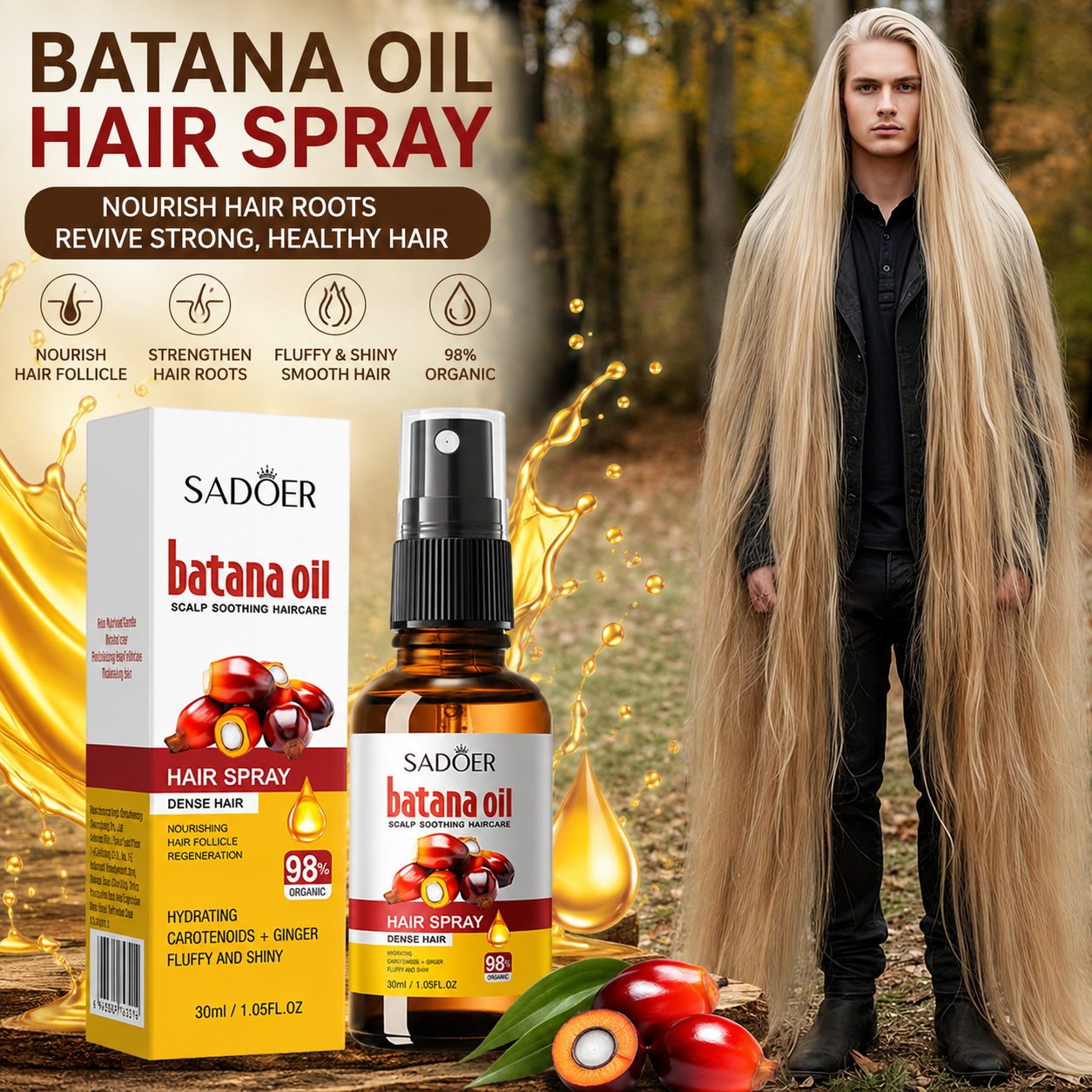 Hair Growth Spray Batana Anti  - Hair Care For Hair Fall recensione e prezzo